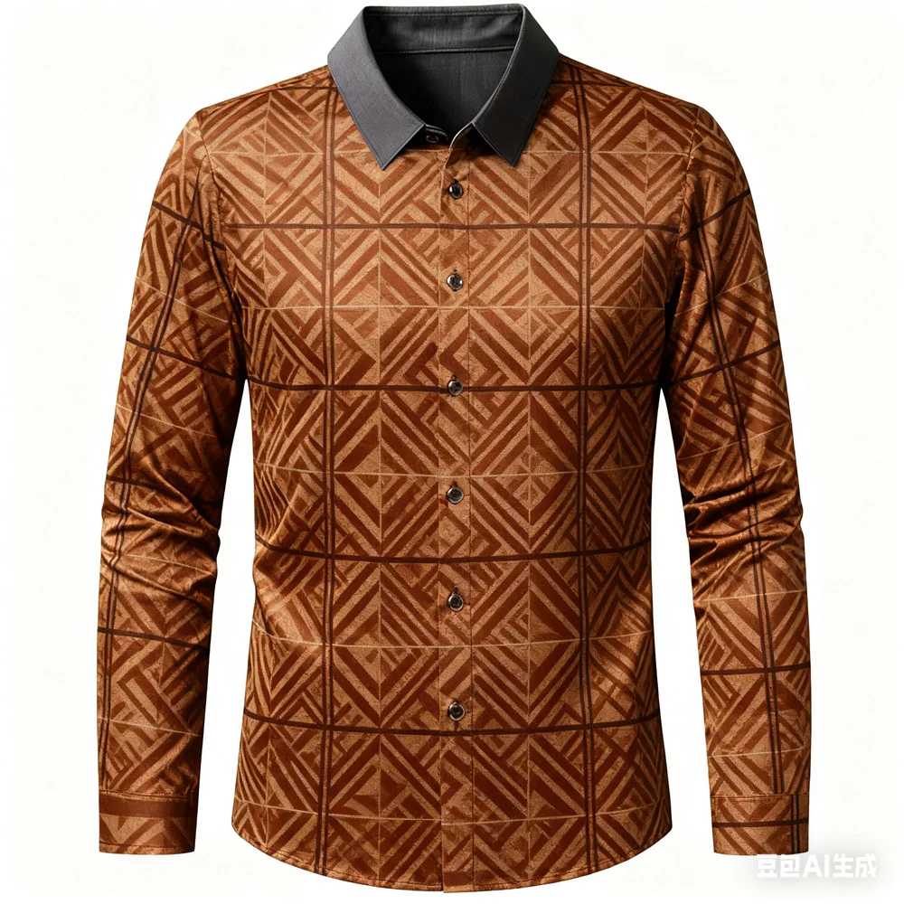 Camisa masculina colorida xadrez vermelha roxa azul clássica casual de negócios macia e confortável para homens presentes para homens camisas para homens