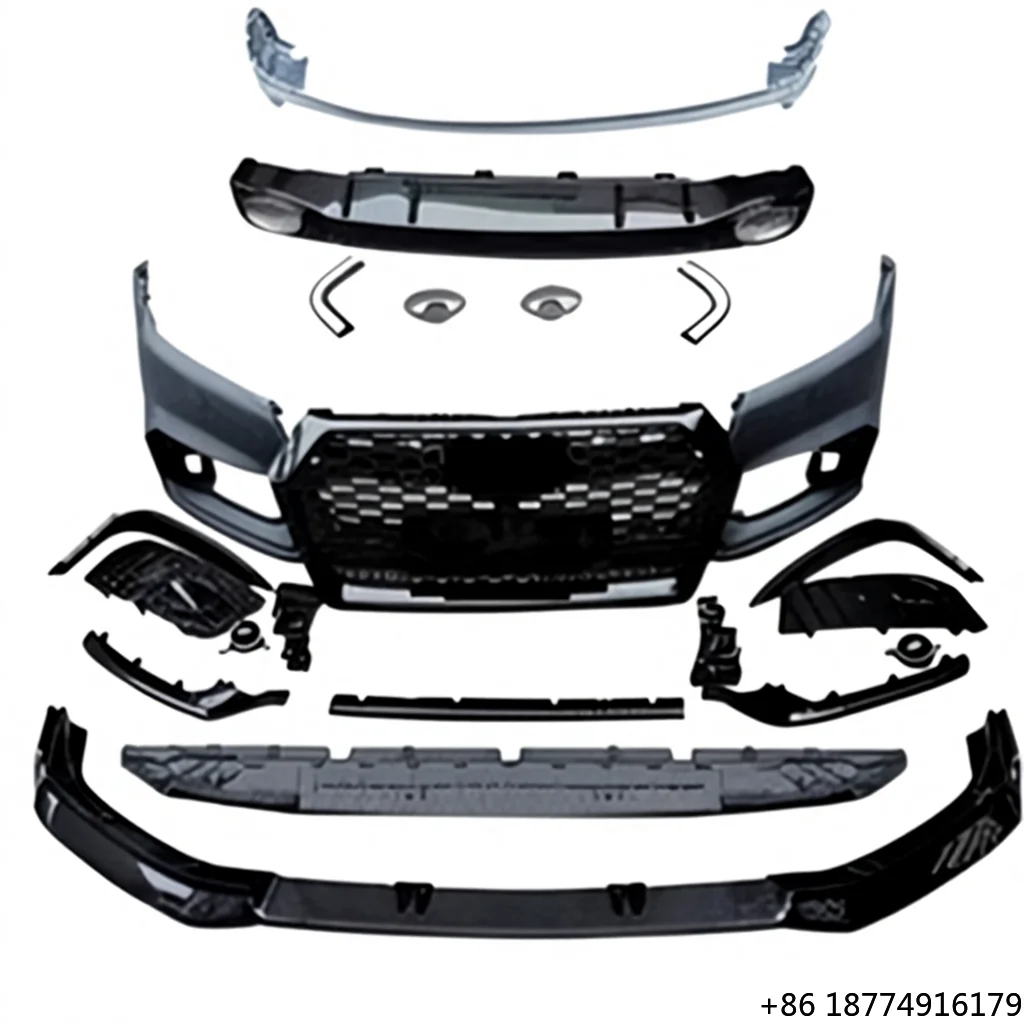 

For Q5 Upgrade RSQ5 Bodykit Front Bumper and Diffuser 2018-2020