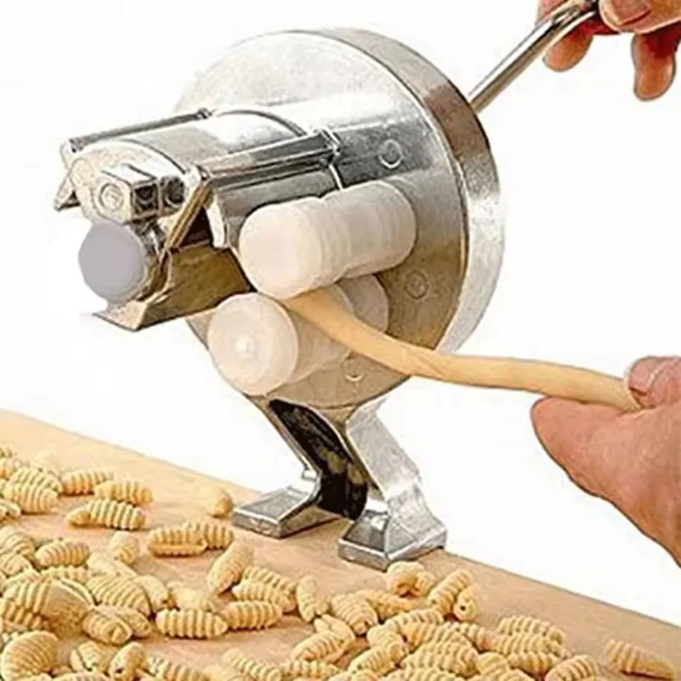 

Manual Pasta Maker Machine Aluminum Alloy DIY Fitments Kitchen Tools Noodle Making Tool with Hand Crank for Household Cooking
