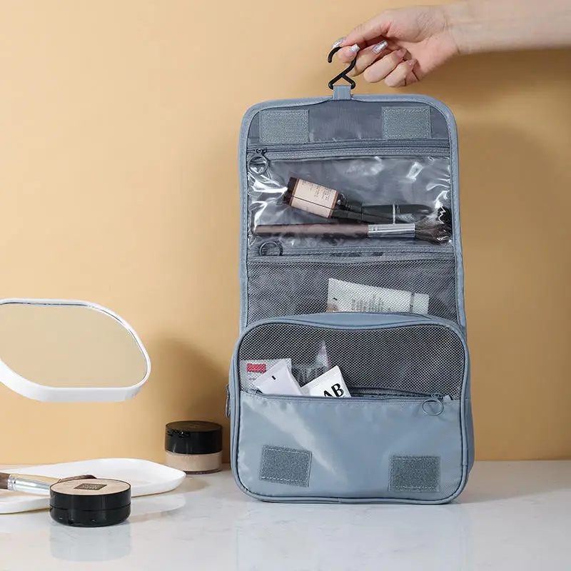 1 pz borse per il trucco delle donne di alta qualità borsa per cosmetici da viaggio Organizer per articoli da toeletta borsa da bagno appesa per