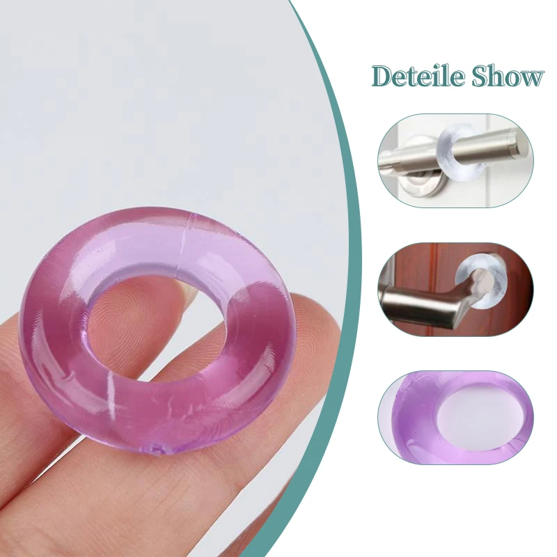 

3Pcs DIY Simple Repair Soft Glue Door Plug Soft Glue Painted Plastic Door Impact Block Lower Door Soft Glue Wall Protector