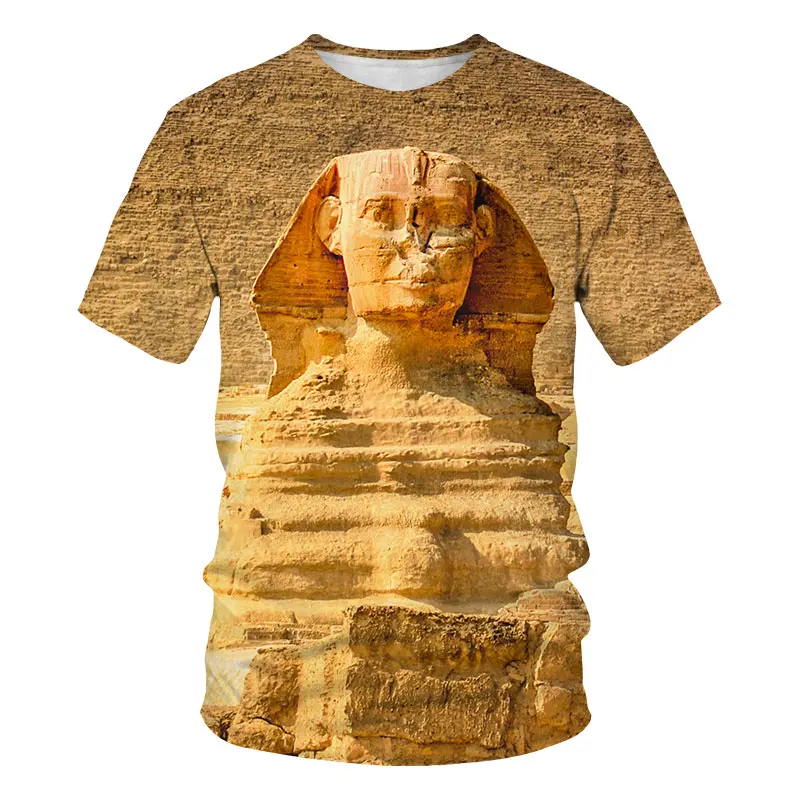 Tshirts Ancient king Tutanchamun Egyptian 3D Print Streetwear Boy Girl  Casual Fashion Oversized T Shirt Kids Tees Tops Clothing