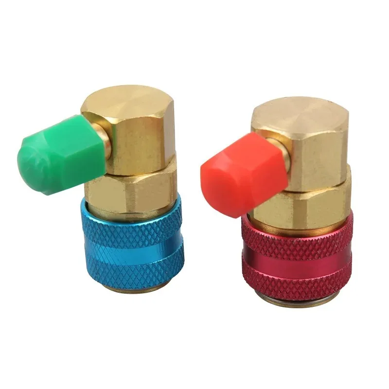 R134a R1234yf Adjustable Quick Connector, Refrigerant Charging Tool & AC 34a Adapter Accessory Kit