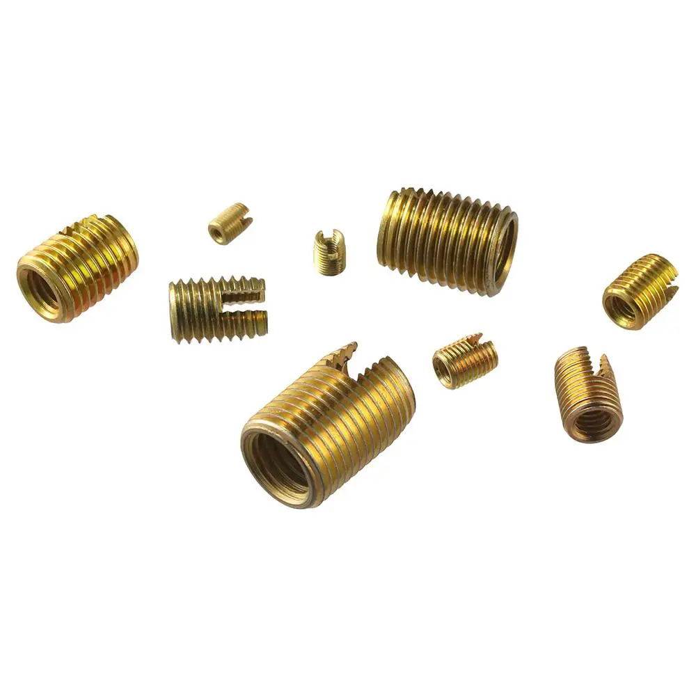 20Pcs 302 Carbon Steel Self Tapping Thread Inserts Various Sizes Thread Repair Inserts for Automotive Rail Vehicle Industry