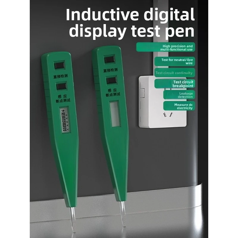 Induction Electroprobe Digital Display Household Open Circuit Short Circuit Detection Electrician High Precision Electroscope