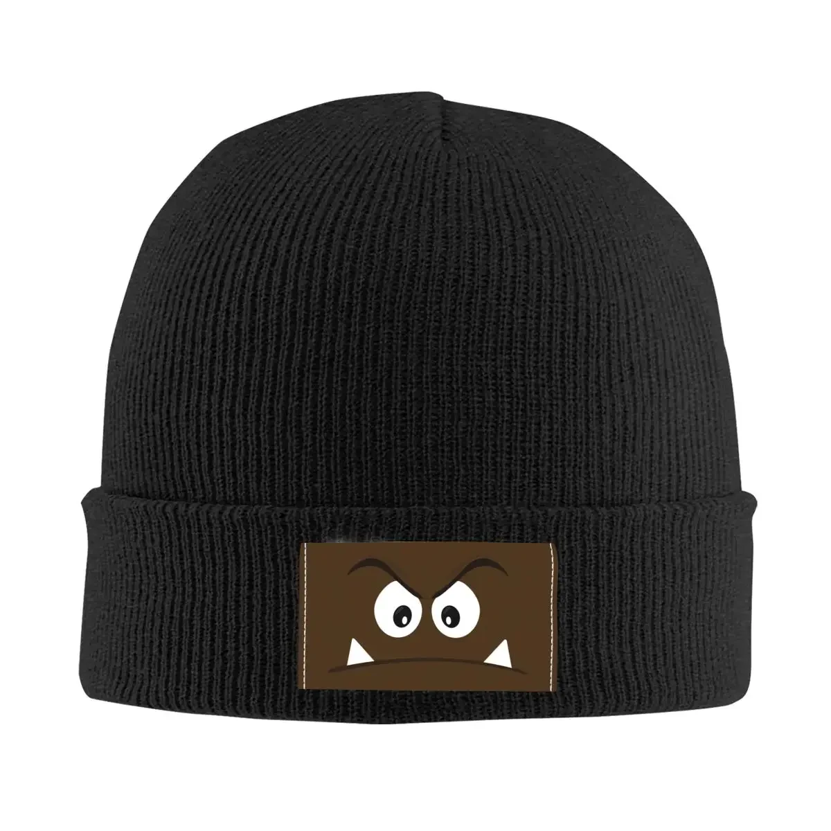 

Cartoon Game Goomba Face Beanie Cap Unisex Winter Warm Bonnet Femme Knitting Hats Street Outdoor Skullies Beanies Hats