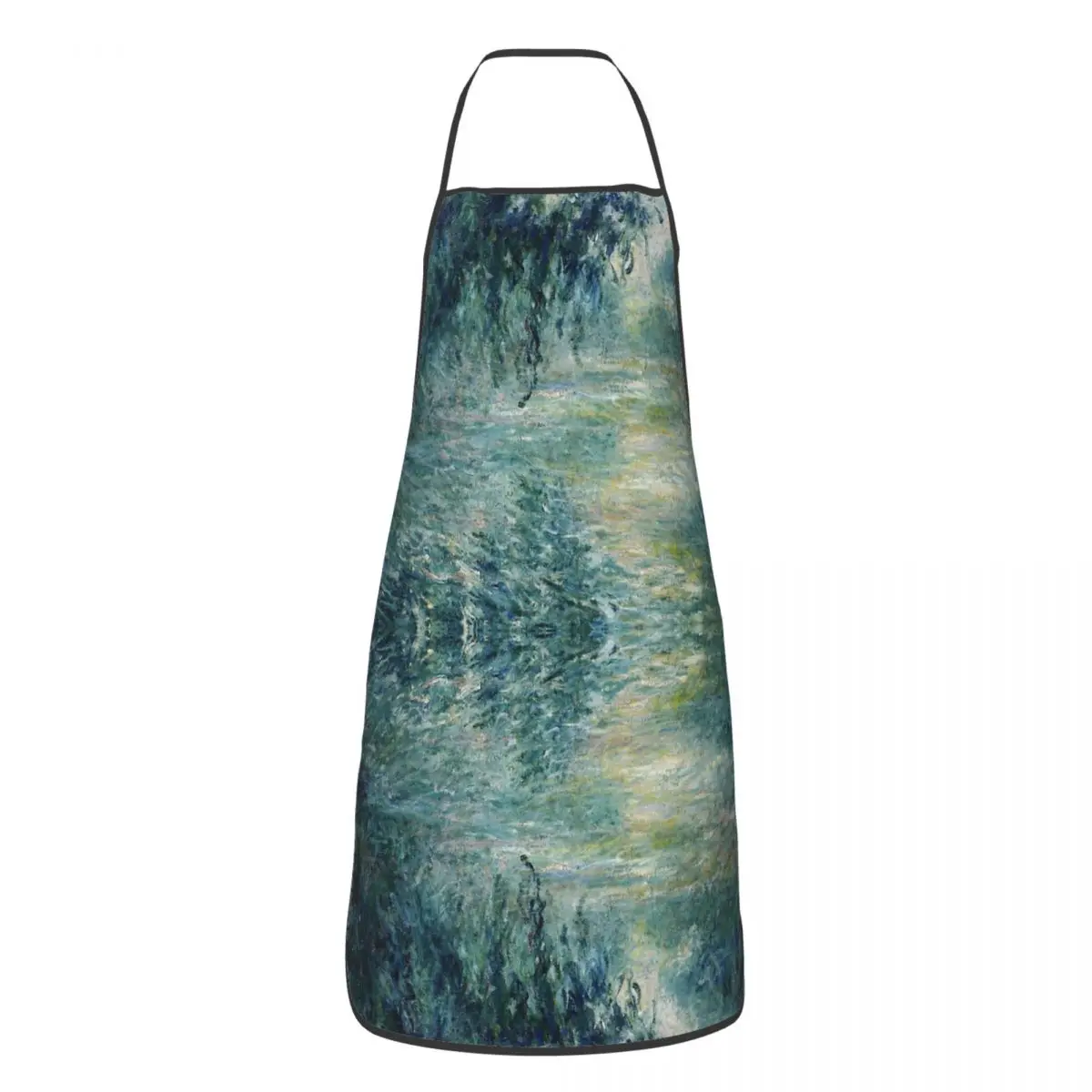 

Унисекс фартук унисекс Monet Morning На седане, шеф-повар для взрослых, кухня для готовки, кухня для выпечки, богемный стиль, кухня для выпечки