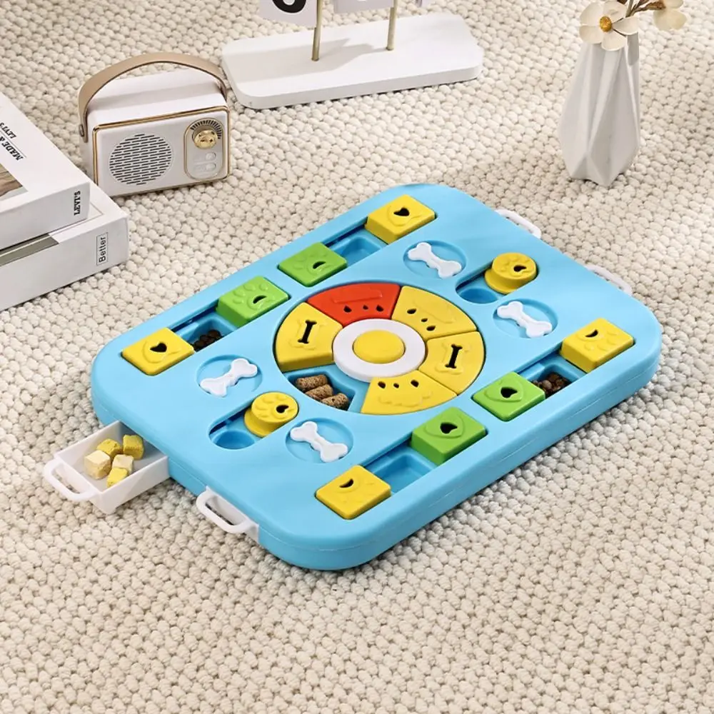 

Slow Feeder Anti Choking Dog Puzzle Interactive Durable Pet Feeding with Sound Rotating Puzzle Feeder Cat