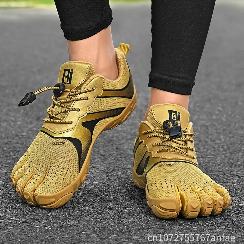 Unisex Five Toe Barefoot Shoes Breathable Mesh Five Finger Yoga Shoes for Hiking, Gym Workouts & Water Sports,Casual Sneakers