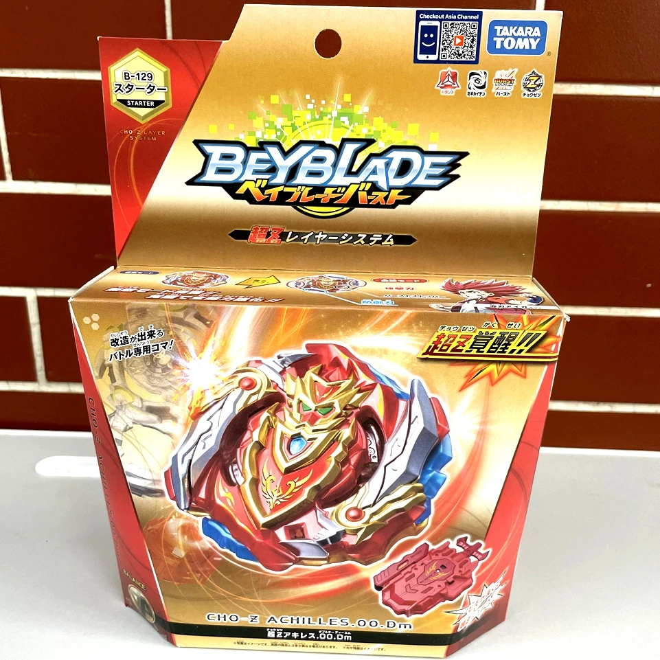 

Original TAKARA TOMY beyblade B129 Cho-Z Achilles .00.Dm Beyblade Burst Starter with Launcher,beyblade B-129 NEW IN STOCK