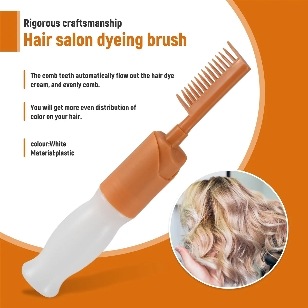 Peigne de embaudes cheveux avec bouteille, brosse de embaudes cheveux, outil de embaudes cheveux bricolage, brosse à huile de cuisson pour salon