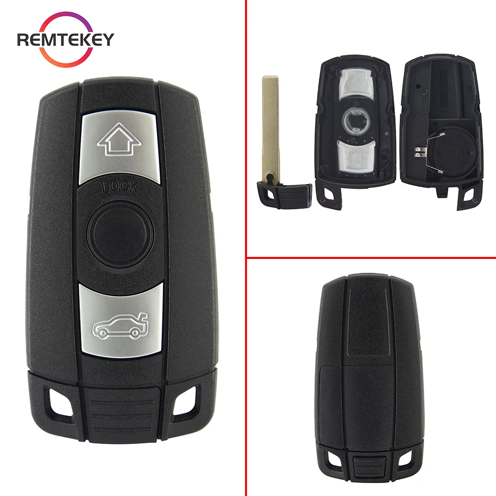 

REMTEKEY Smart Car Key Shell Case Remote Fob Cover KR55WK49147 For BMW 1 3 5 6 Series E90 E91 E92 E93 E60 Cas3+