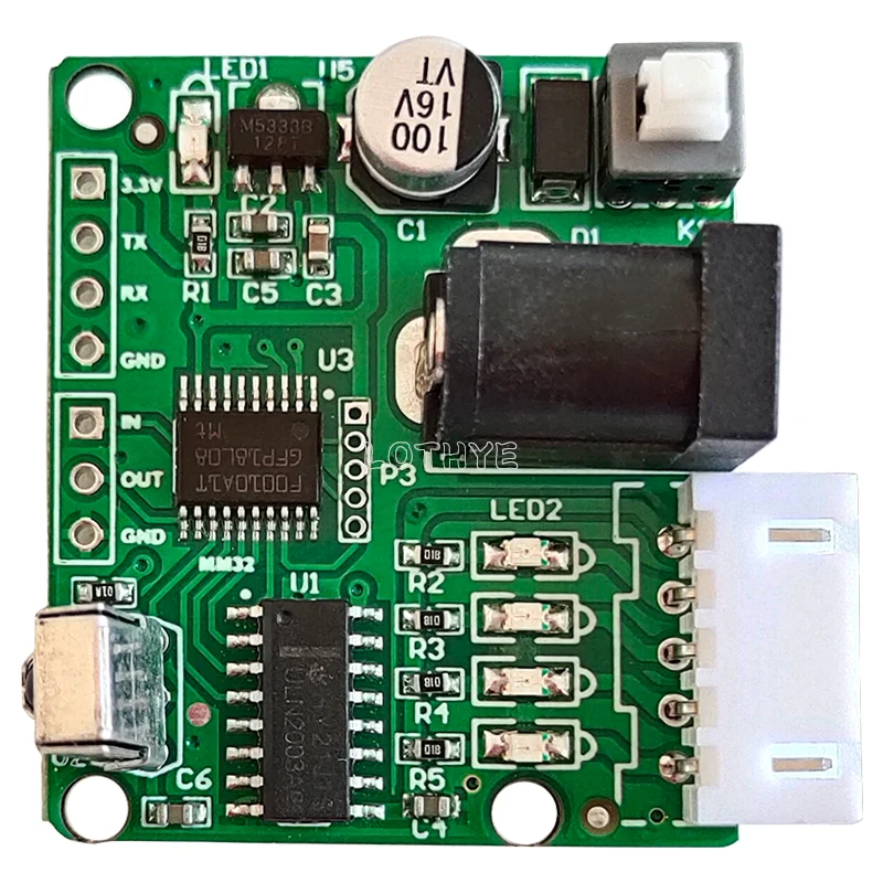 SMC03 Infrared Remote Control ULN2003 Driver Board 28BYJ48 Five Wire Four Phase Stepper Motor Drive Controller