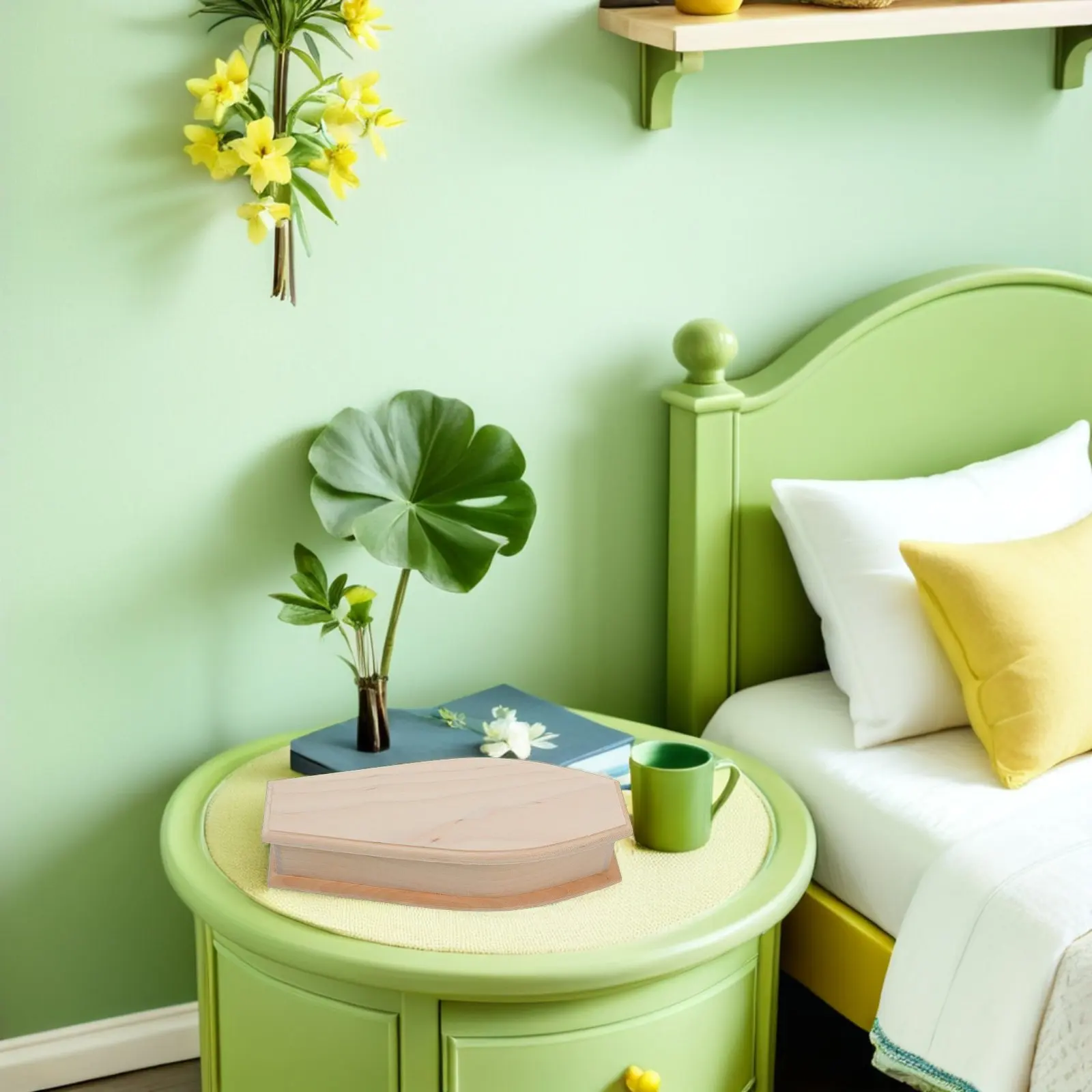 

Миниатюрный деревянный гробик для самостоятельной отделки, прочный, креативный, мини-декор для дома, сказочное украшение, премиум-мини-орнамент, декор для сказочного интерьера