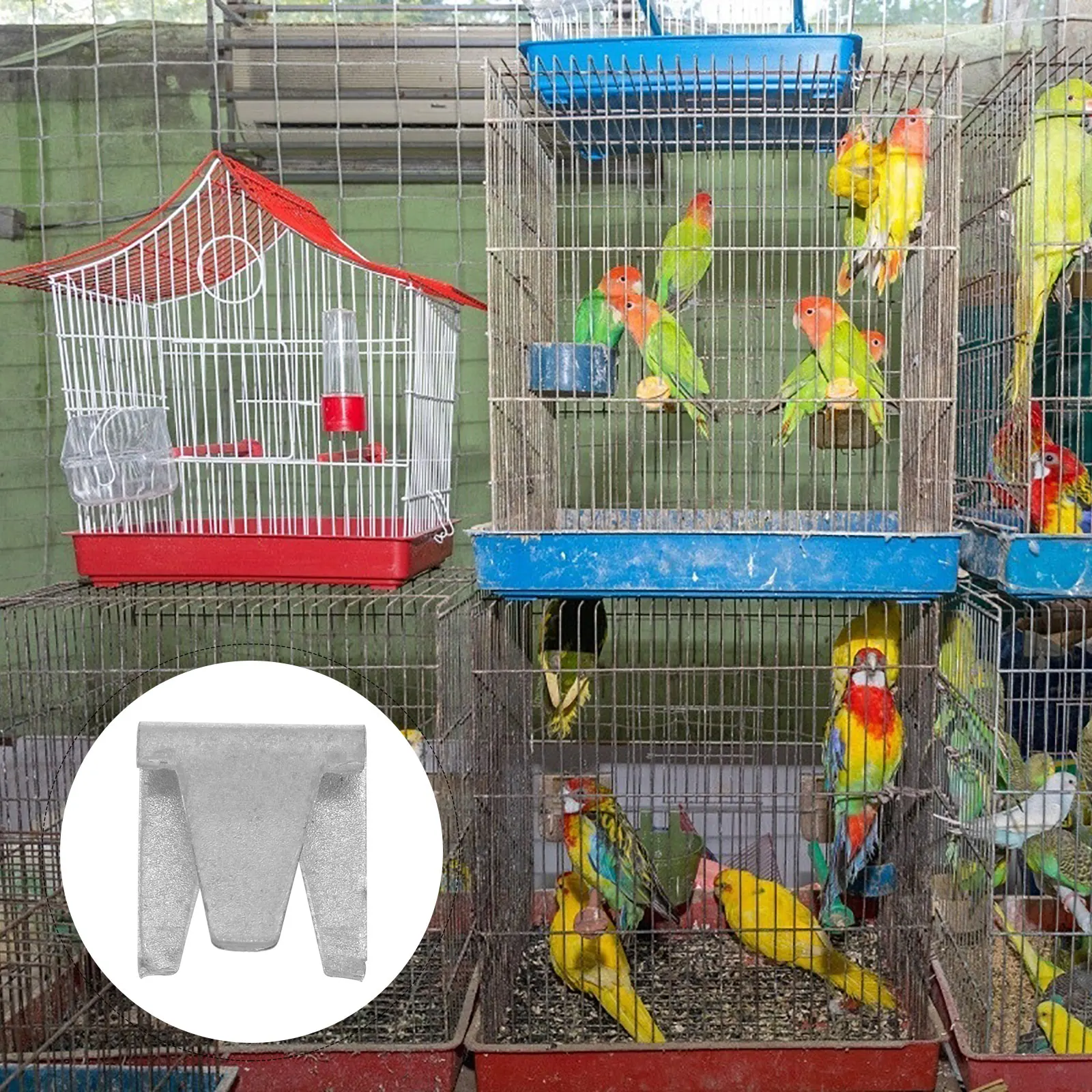 

Bag of Wire Cage Clips Iron Metal Buckles for Pet Cage Building Repair Fastening Clamps Durable Metal Clips Pet Supplies