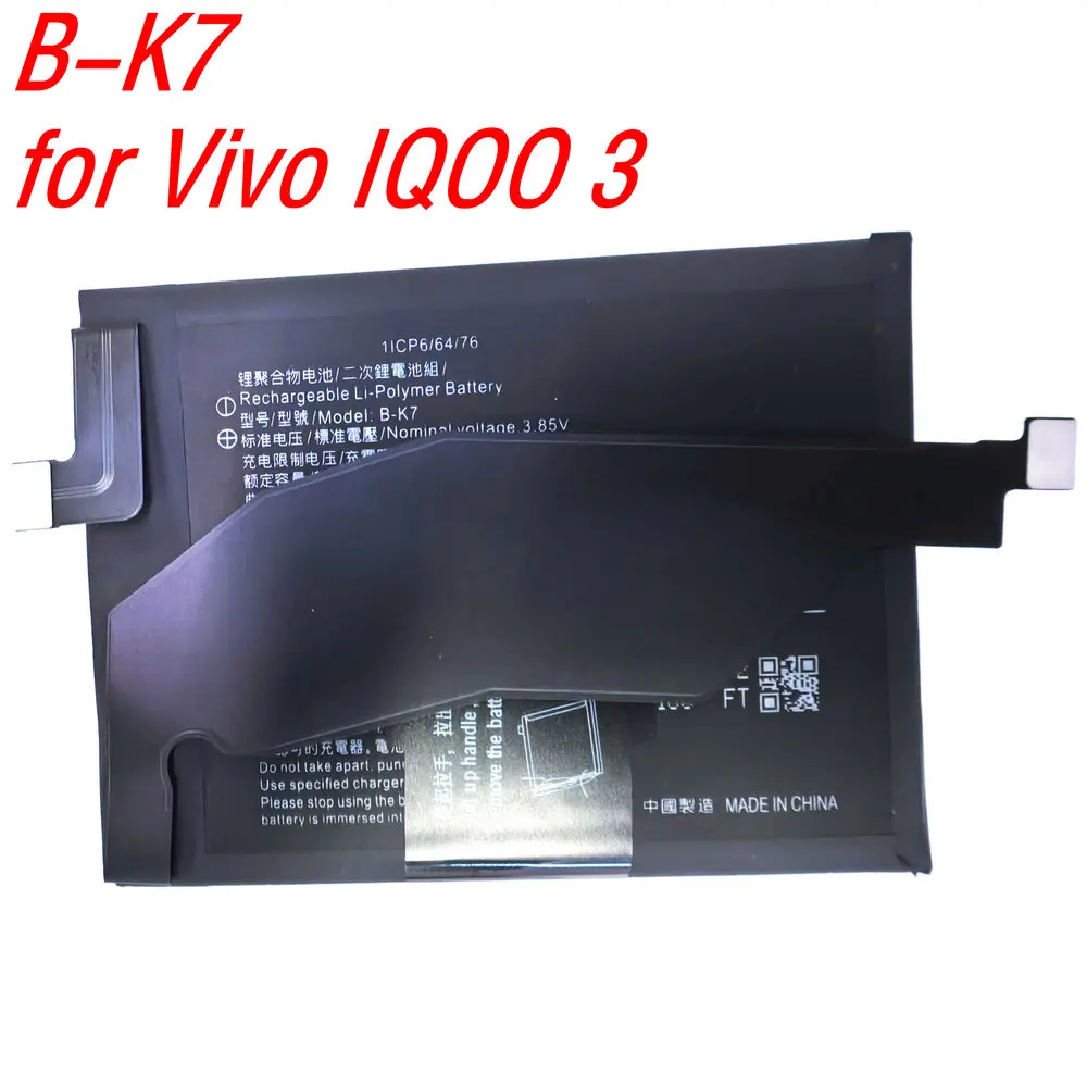 

3.85V B-K7 Battery for Vivo iQOO 3 V1955A I1927 I1928 Mobile Phone 1ICP6/64/76