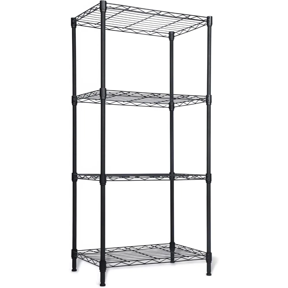 

4-Tier Heavy Duty Metal Storage Shelves, 400 lbs per Shelf, Easy Assembly for Kitchen Garage Plant Use