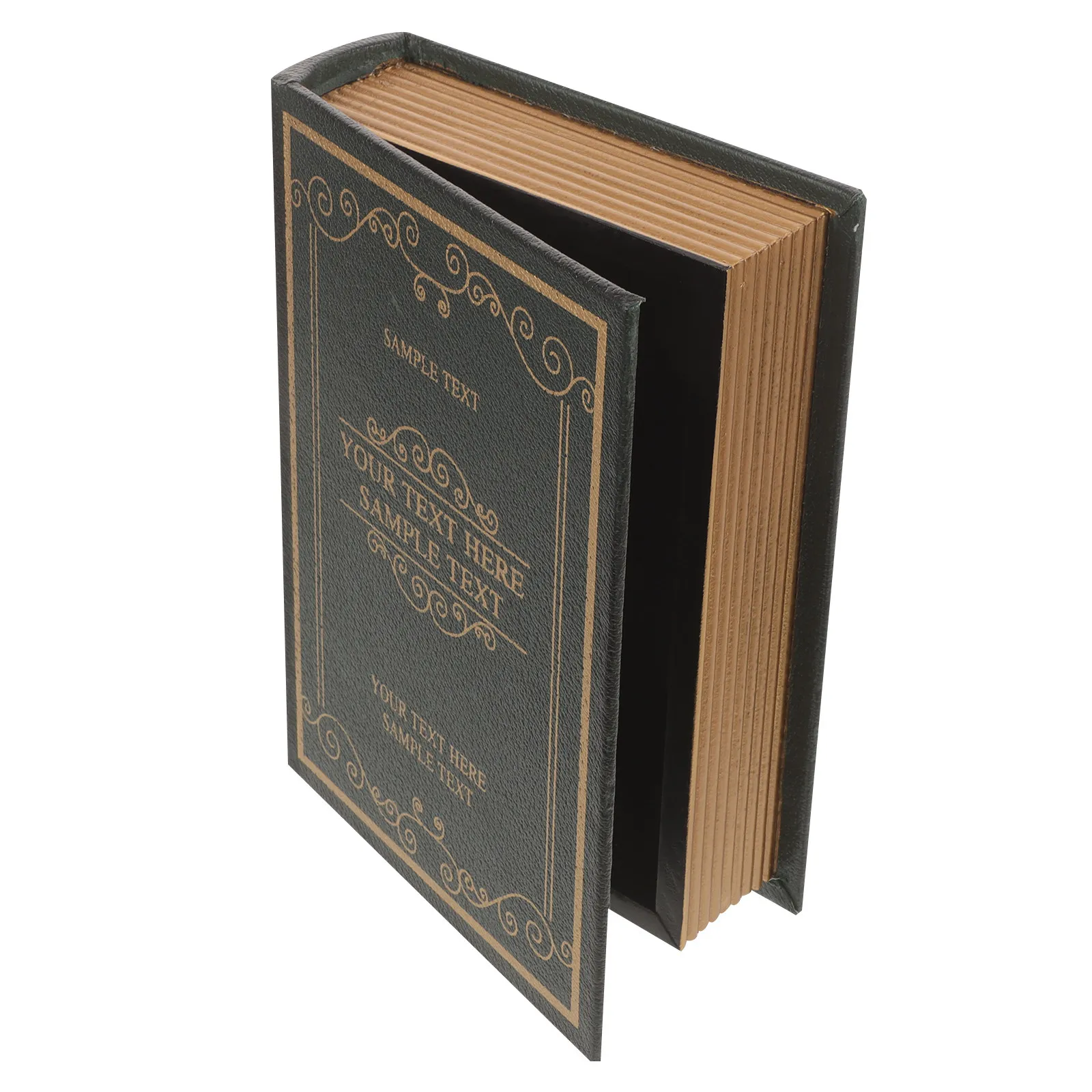 

Декоративный контейнер для хранения в форме книги в винтажном стиле, имитация книги, для декора полок в гостиной и спальне, реквизит для фотосессий, подарочная коробка