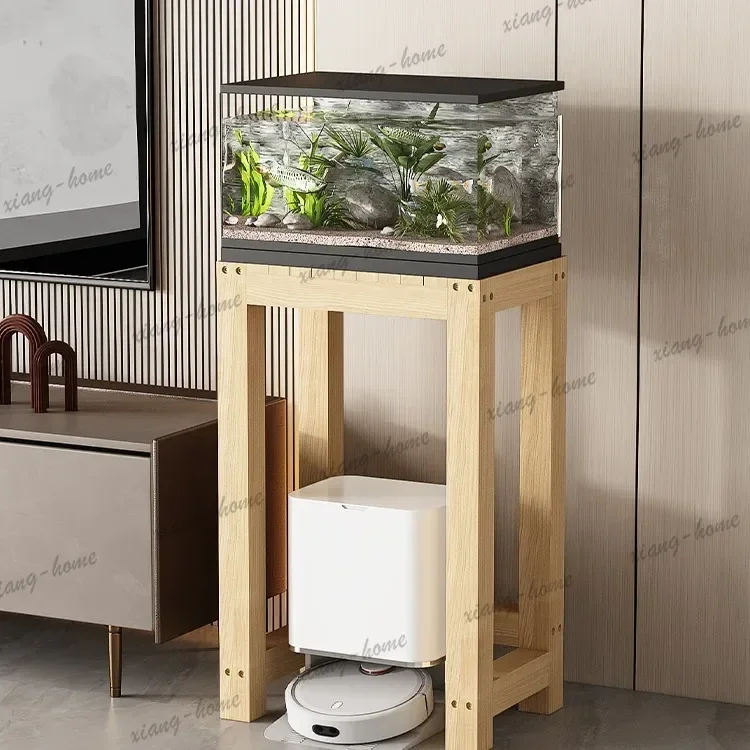 PG  solid wood fish tank rack load-bearing fish tank table water tank bracket base  cabinet rack lower empty shelf wooden frame
