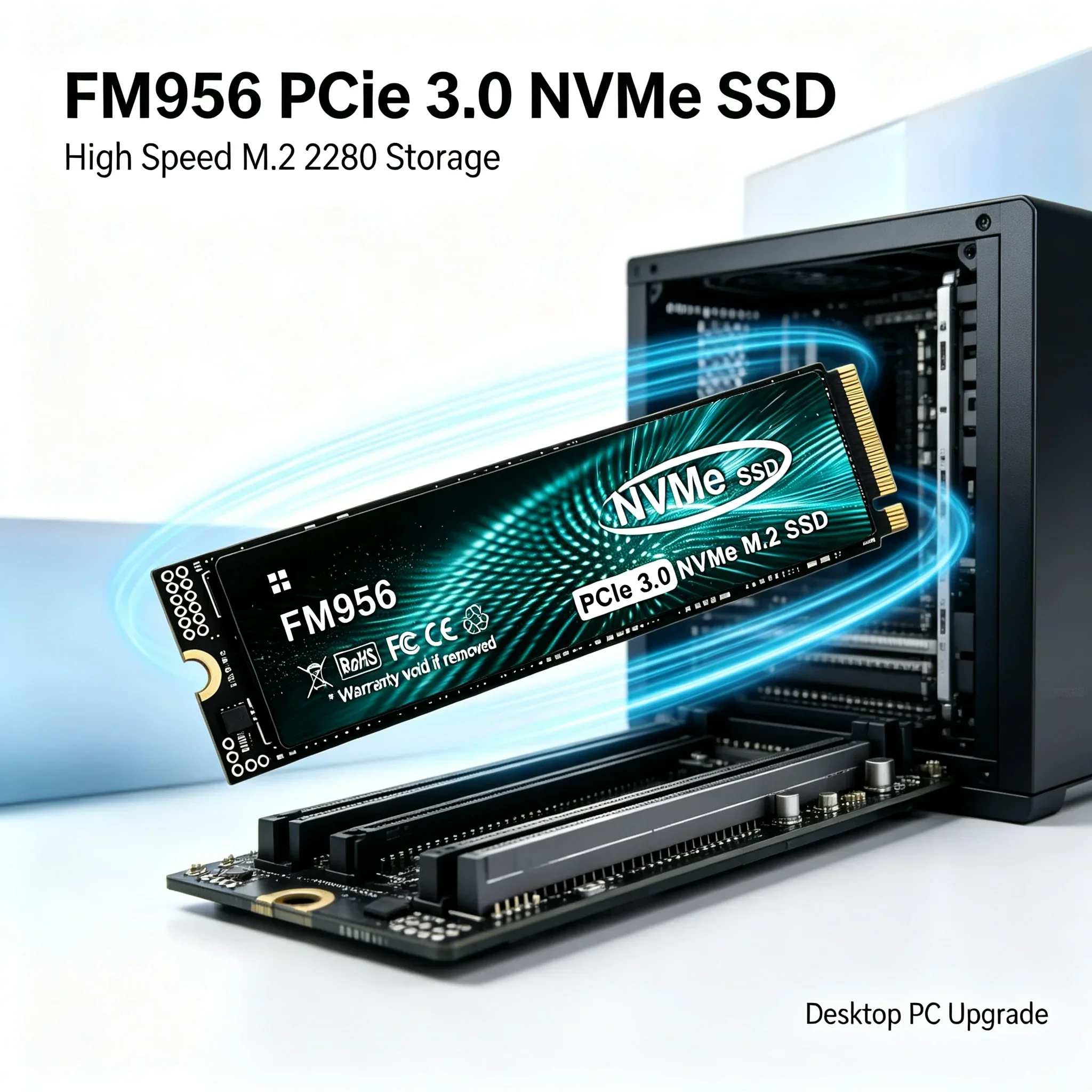 2026 FM956 SDD High Speed M2 NVMe PCIe3 500GB 1TB 4TB 2TB Solid State Drive Internal Storage Upgrade For Mac Desktop Laptop