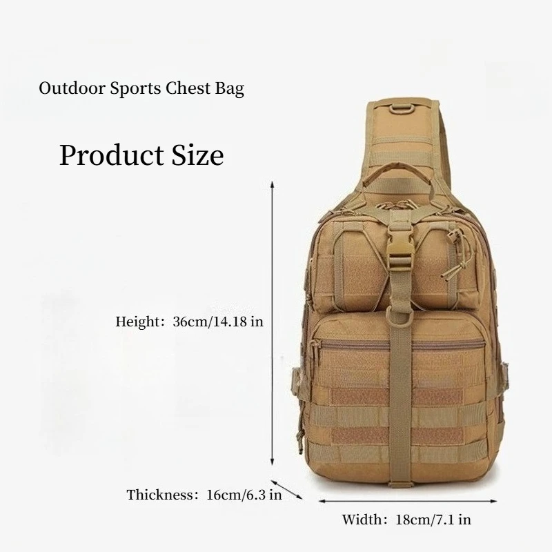 

Climbing Single Shoulder Crossbody Backpack Wild Camping Gear Supplies Fitness Camouflage Hunting Hiking Chest MountaineeringBag