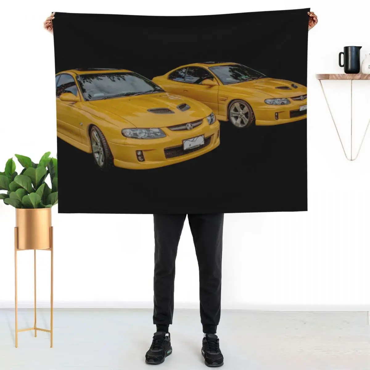 Holden Monaros on Black Throw Blanket Plush Single Luxury Brand Loose christmas gifts Sofas Blankets