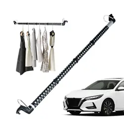 Car Clothes Hanger Bar Retractable Clothes Bar For Road Travelers Clothing Organizer Rack Storage Suit Rod For Car SUV Truck