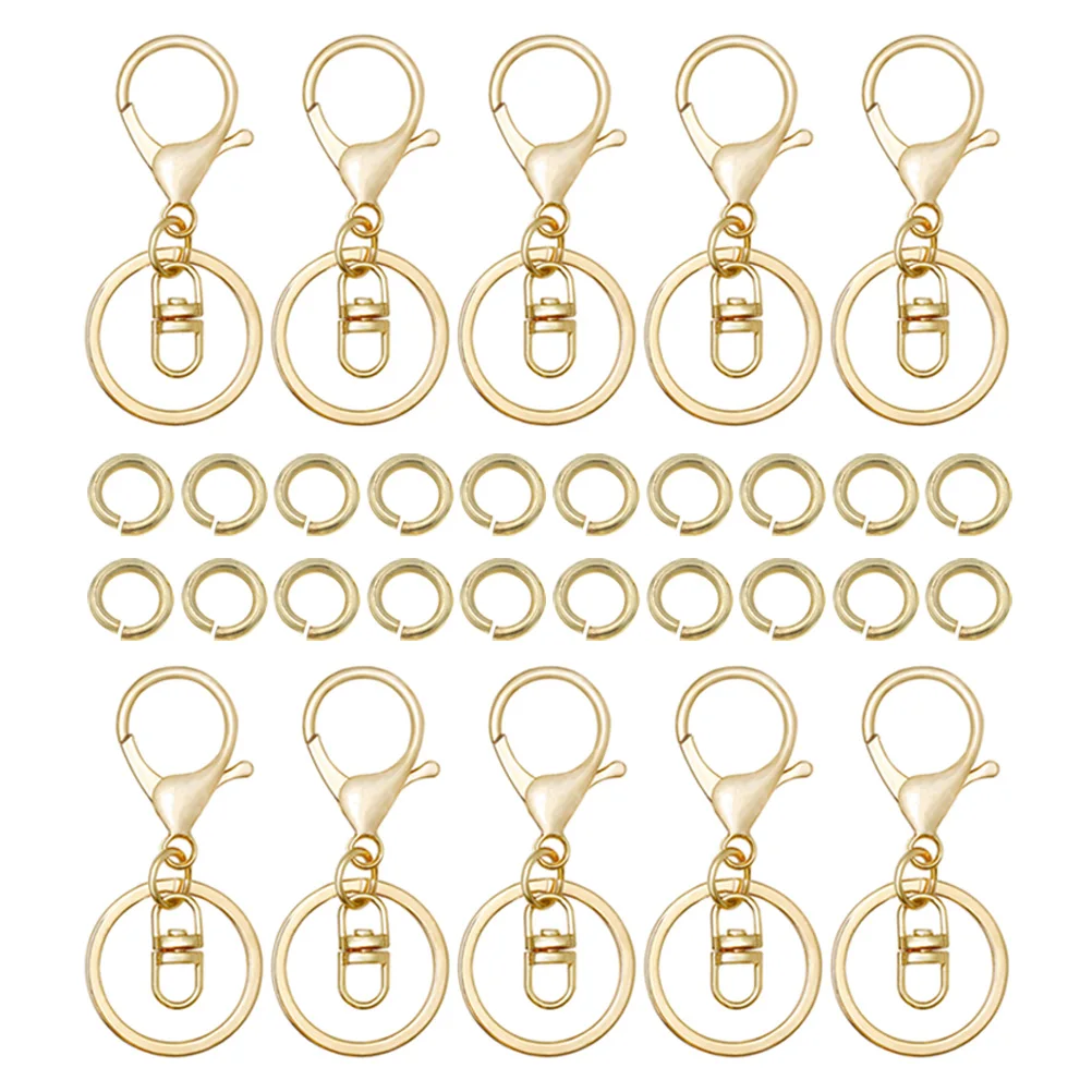

Lobster Clasp Pendants DIY Metal Round Rings Metal Round Rings Jewelry Craft Parts Accessories Maker Supplies