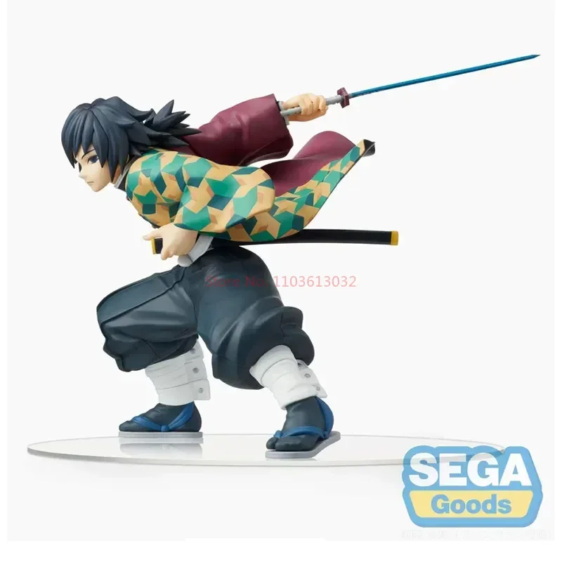 Demon Slayer Anime Action Figure Jouets pour Enfants, Spm Tomioka Giyuu, Sega Original, Cadeau Ornements, Modèle à Collectionner, 14cm