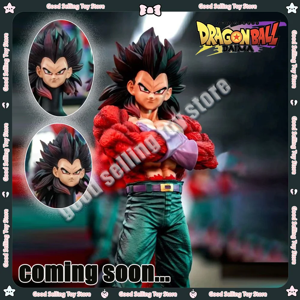 

New Jt Statue Dragon Ball Anime Super Saiyan 4 Vegeta 31cm Brother Planb Anime Model Collection Custom Desktop Toy Male Kid Gift