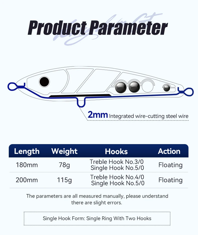 YOOFISH GT Schwimmende Bleistiftköder 180 mm 200 mm 78 g 115 g Topwater-Angelköder Künstliche harte Köder GT Salzwasser-Meeresangelköder – Detail 2