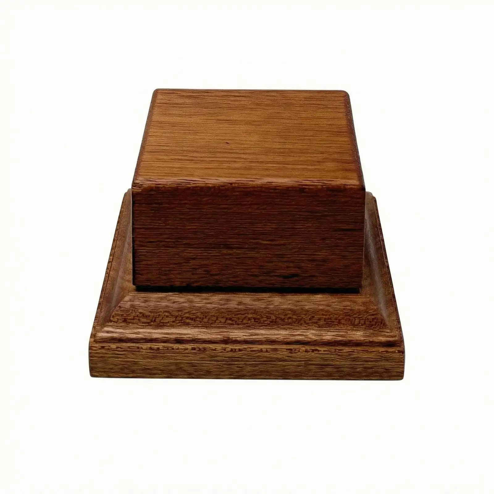 Sapele Wood Display Riser Pedestal Stand for Ornaments Plants Vases Tea Ware Home Decor