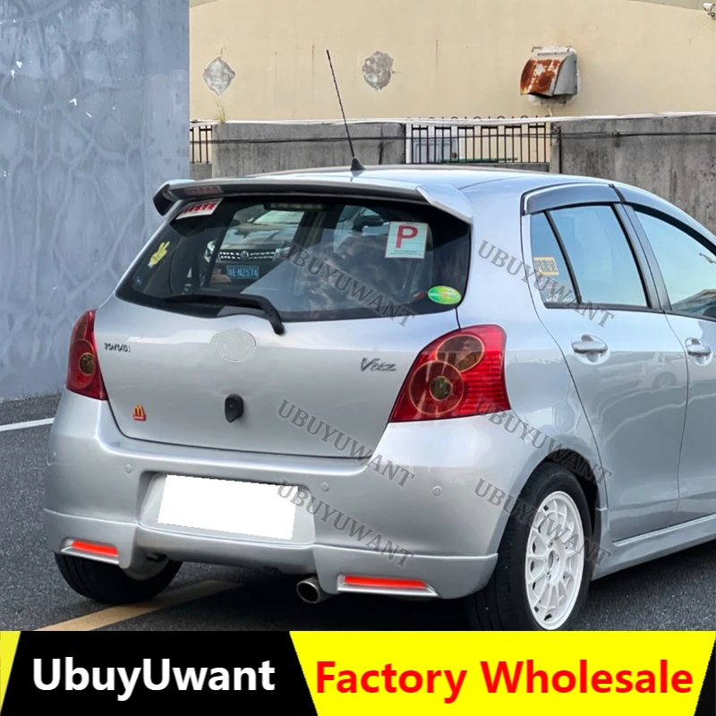 For Toyota Yaris 2008 2009 2010 2011 2012 2013 ABS Spoiler Car Tail Trunk Spoiler Rear Wing Tail Wing Decoration