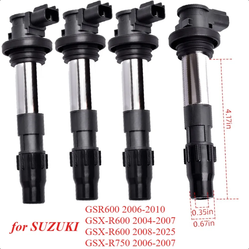 33410-37H00 Ignition Coil 33410-29G00 for SUZUKI GSR600 2006-2010 GSX-R600 2004-2025 GSX-R750 2006 2007