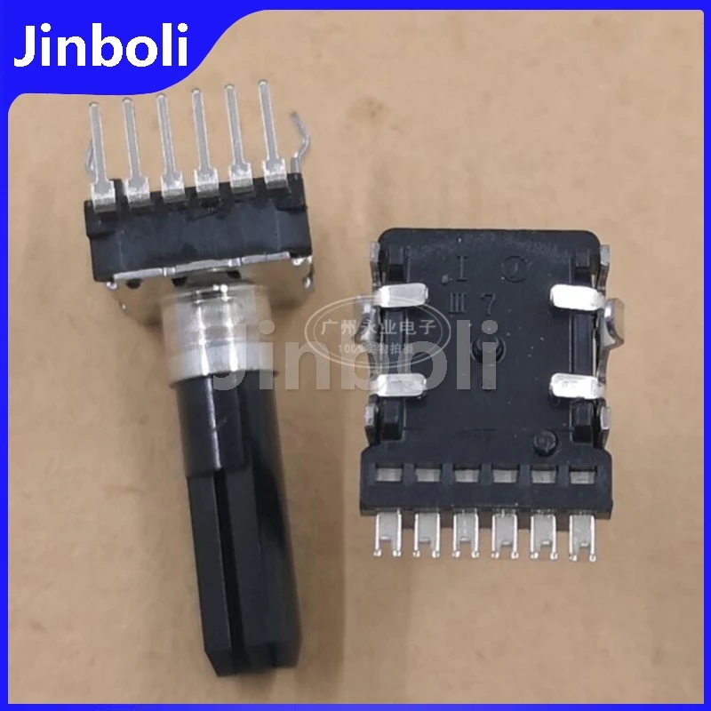 1PCS RK12 Typ Doppel Vertikale 6Pins A20K Audio Volumen Power Verstärker Potentiometer A203A Halb Welle Länge 23MM