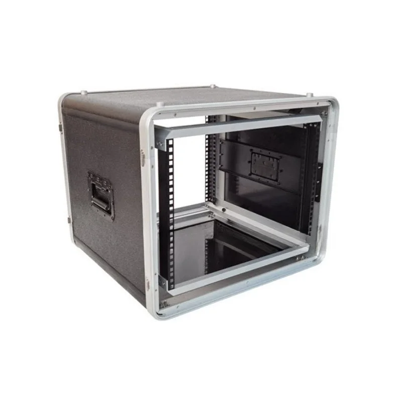 XJTS-12U 14U 16U Plastic Air Case Vehicle Shock Absorption Cabinet Communication Guide Server Machine