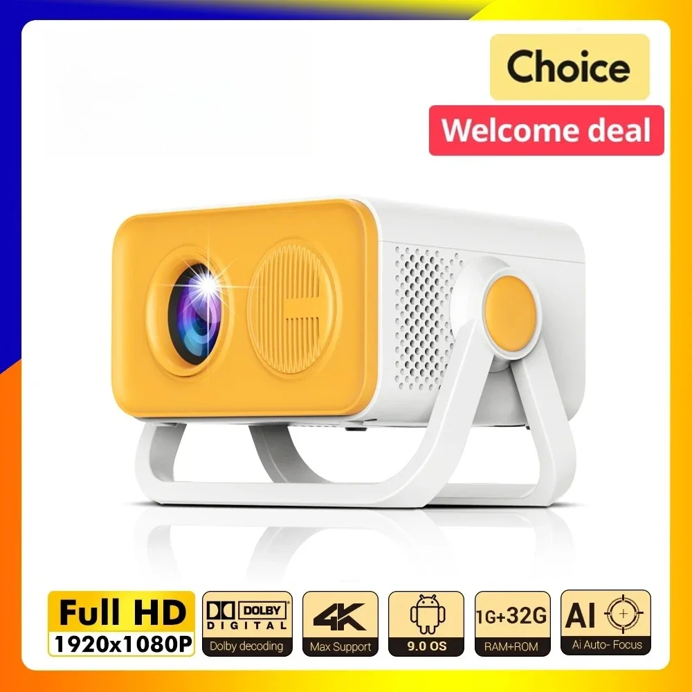 

Portable projector HT23PRO 4K Android 11 Native 1080P 390ANSI Dual Wifi6 BT5.0 1920*1080P Cinema outdoor Projetor NEW 2025