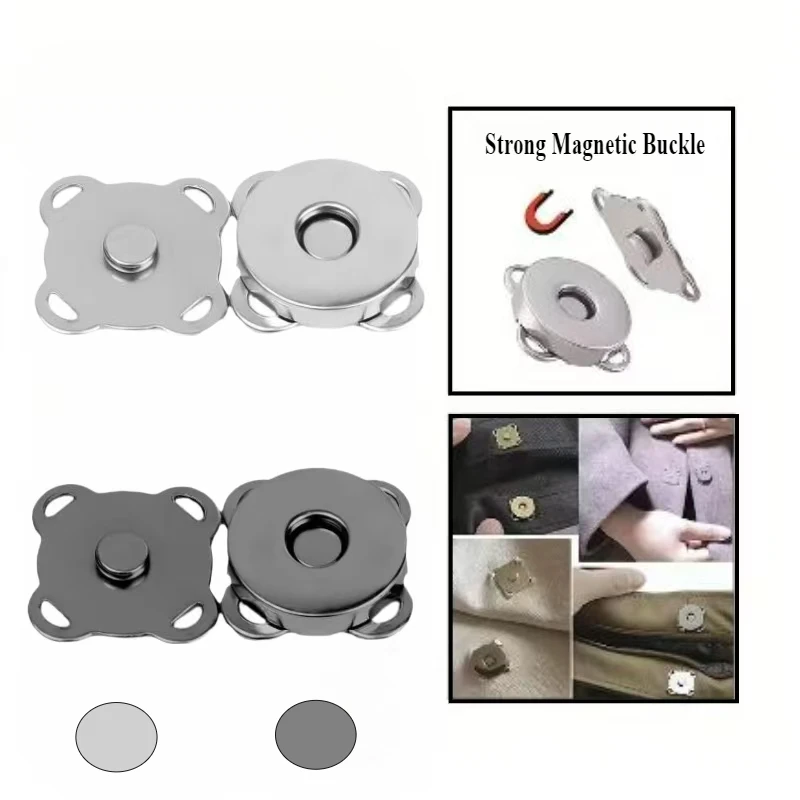 5Pairs/Set Metal Magnetic Snap Button Invisible Sewing Clasp Fasteners Clothes Sewing Parts Handbag Purse Wallet Bag Accessories