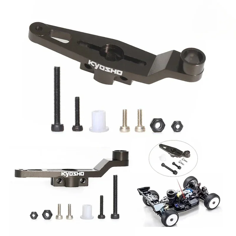 Metalen Gaspedaal Servo Arm Motor Servo Arm IFW455 voor Kyosho MP10 MP9 1/8 RC Auto Upgrade Onderdelen Accessoires
