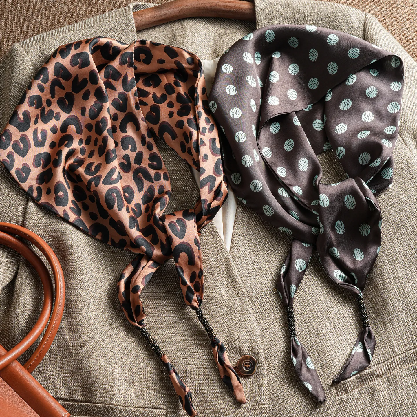 Luxuriöser Schal Damen-Hijab Bedruckter Turban Weiblicher Kopfschmuck Bandana Damen-Schal Wickeltücher Halstuch Foulards Femme Kopftuch – Detail 2