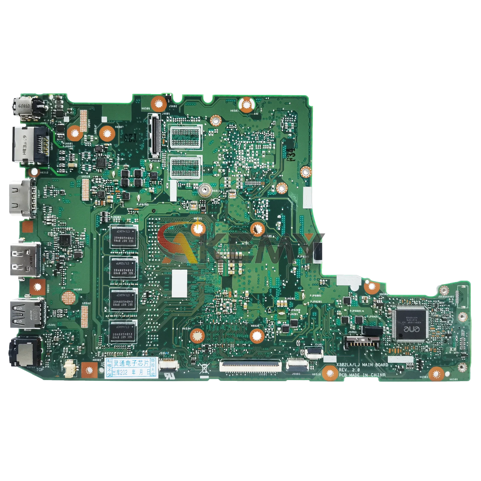 Placa base para ordenador portátil X302LA para ASUS VivoBook X302L X302LA X302LJ placa base para portátil con CPU I3 I5 I7 100% pruebas OK envío rápido