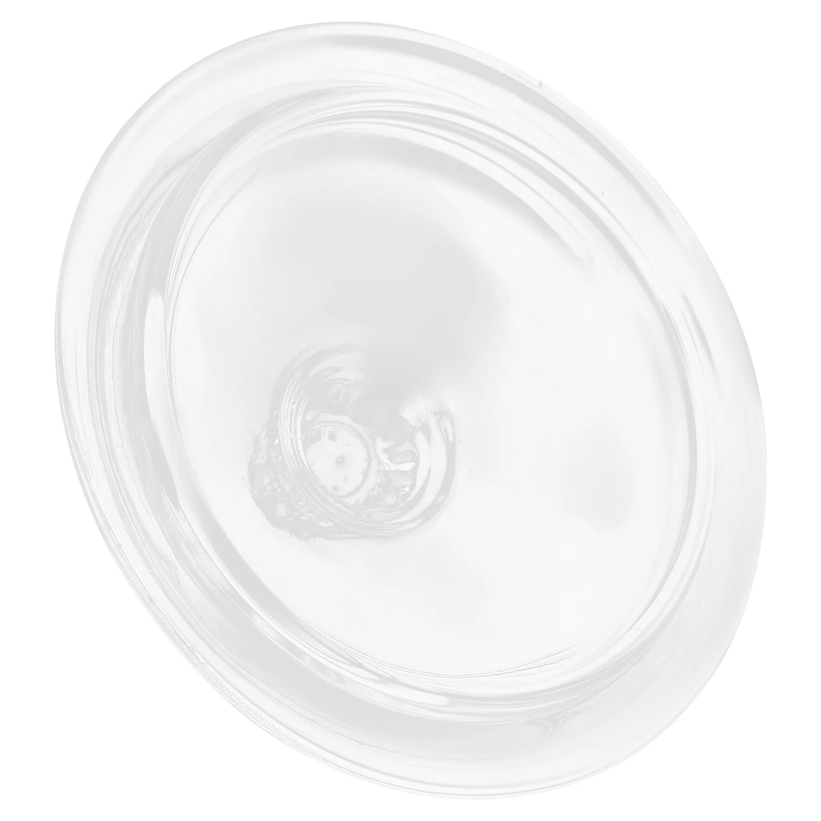 

Glass Cup Lid Replacement Transparent Round Cover Handle Design Leak Proof Dust Protection for Tea Kettle Water Cup