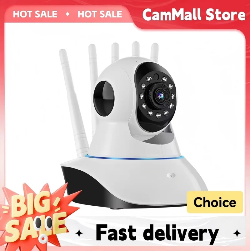 

3MP 1080P Full Color 360 Degree PTZ IP Dome Camera AI Humanoid Wireless Intercom CCTV Camera P2P Baby Monitor