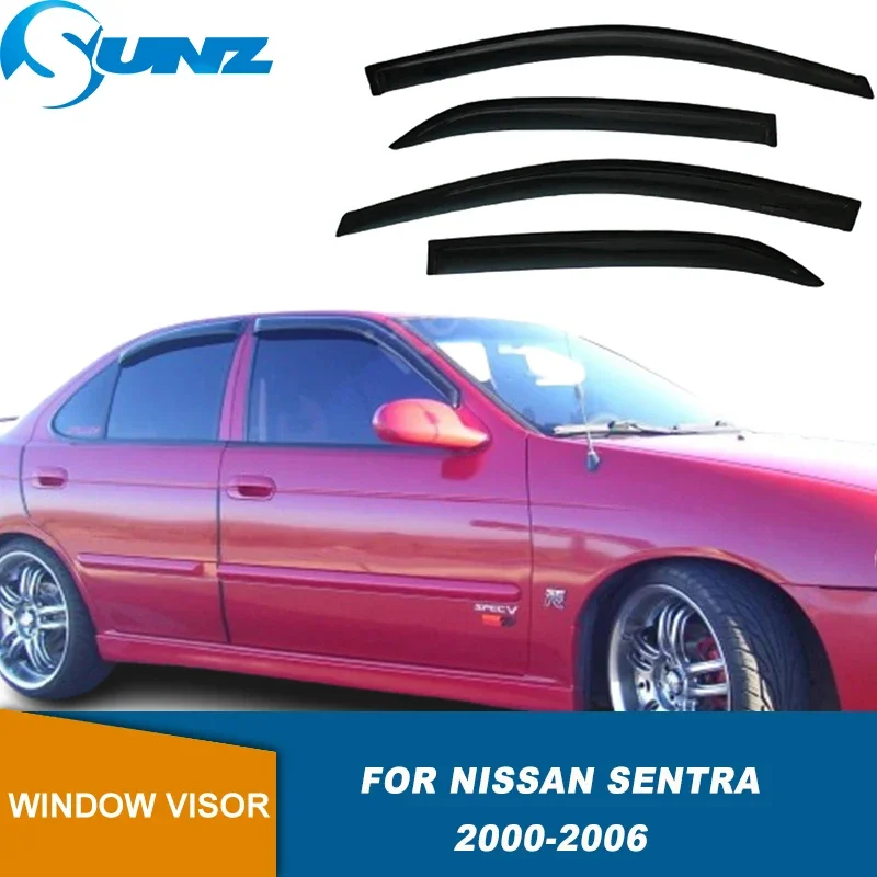 Window Visor For Nissan Sentra 2000 2001 2002 2003 2004 2005 2006 Car Wind Shields Sun Rain Guards Side Wind Deflector