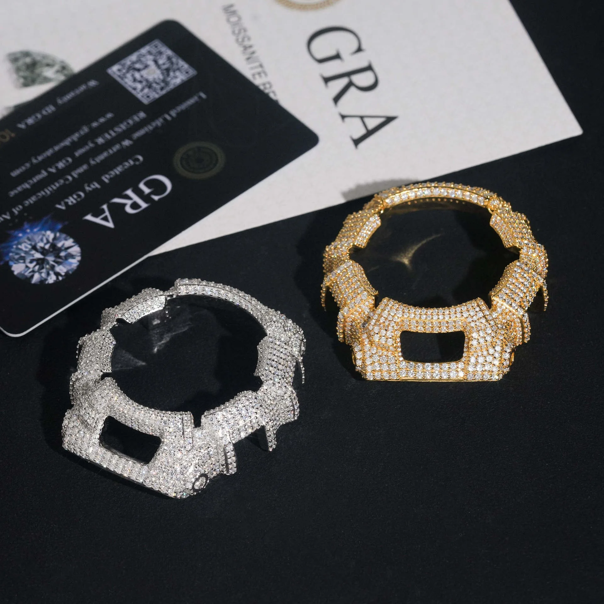 Ultimate Hip Hop Drip: LYEE CYEE Moissanite Watch Cases | Gold & Silver Iced-Out Bezels with GRA Style