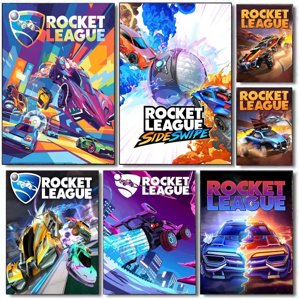 Hot Game R-Rocket L-LeagueS Poster HD Home Decor Sticky Wall Waterproof Home Living Room Bar Aesthetic Decor