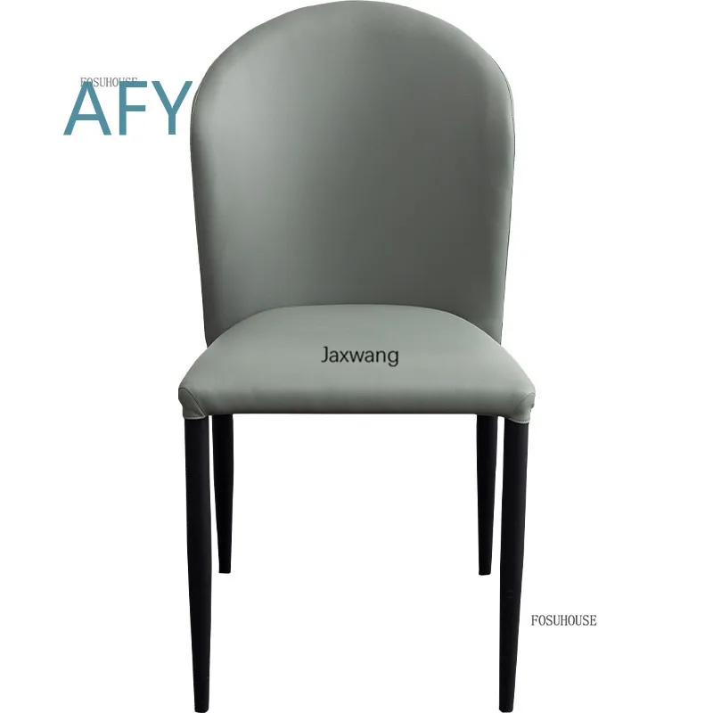 Nordic Dining Chair for Home Restaurant Kitchen Dining Table Minimalist Modern Simple Iron Backrest Chair for Small Space