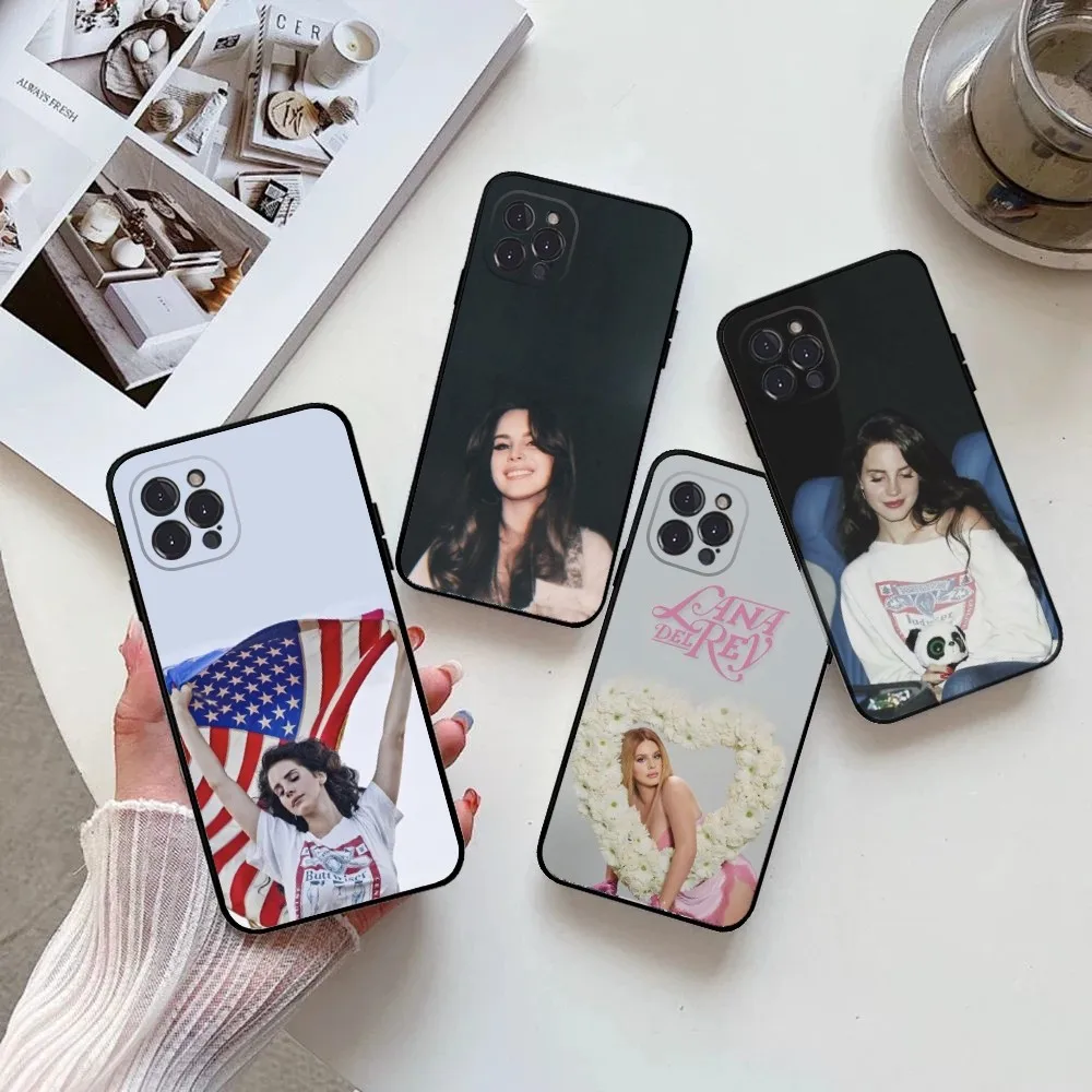 Singer L-Lana Del R-Rey Phone Case  for IPhone 15,14,13,12,11 Pro Max Mini 8,7 Plus SE2 X XR XS MAX Silcone Soft Covers