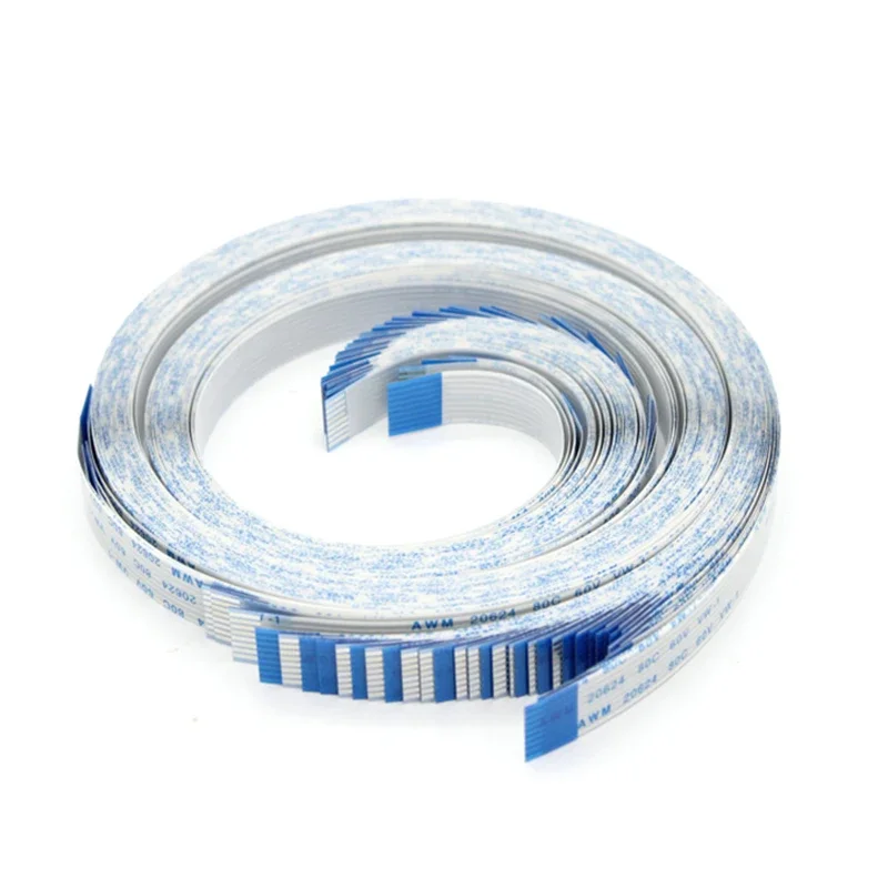 2pcs Fpc Ffc Cable Ribbon Flexible Flat 4/5/6/8/10/12/14/16/18/20/30/40 Pitch 0.5mm 1.0mm 500mm/600mm/800mm/1000mm/2000mm/3000mm