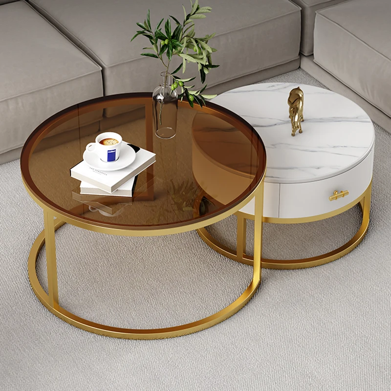 

Living Room Bedside Table Coffee Bistro Round Corner White Makeup Tables Neat Marble Woonkamer Meubels Unique Furniture WWH30XP